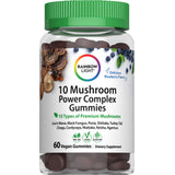 60 vegan gummies in delicious blueberry flavor with a 10 mushroom power complex.