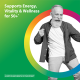 Active Adult 50+ plus Real Food Nutrients, 180 Vegan Caplets