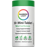 Rainbow Light 50+ Mini-Tablet Multivitamin Supplement with 180 Mini-Tablets for adults over 50.