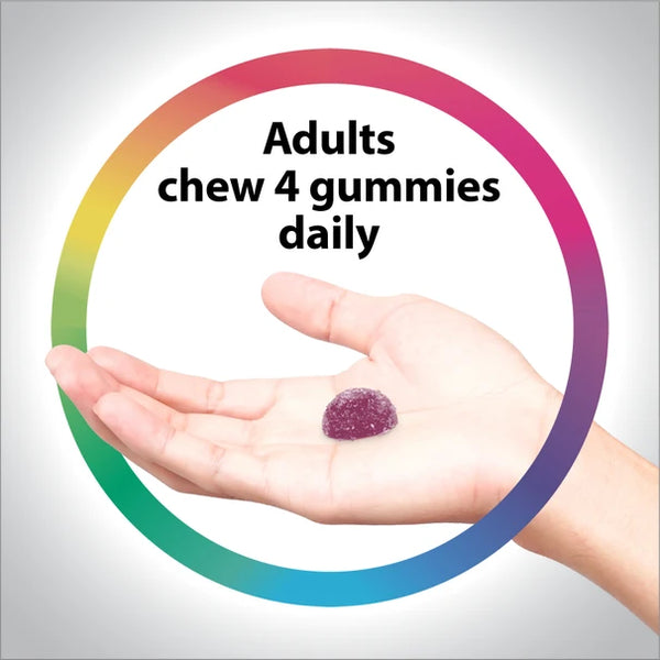 Men's Energy Multivitamin + Real Food Nutrients Gummies, 120 Vegetarian Gummies