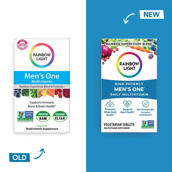 Men's One + Nutrienti da Cibo Reale, 120 Compresse Vegetali