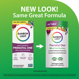 Prenatal One + Real Food Nutrients, 120 Vegan Caplets