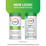 Super C 1,000 mg + Real Food Nutrients, 60 Vegan Caplets