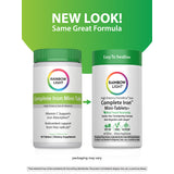 Complete Iron Mini-Tablets + Real Food Nutrients, 60 Vegan Mini-Tablets