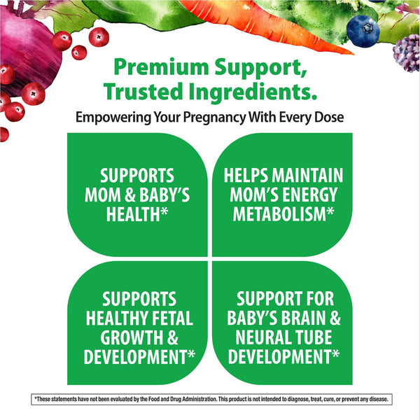 Prenatal One + Real Food Nutrients, 60 Vegan Caplets
