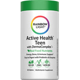 Active Health Teen with DermaComplex + Real Food Nutrients, 90 Vegan Caplets Bottle