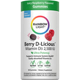 Berry D-Licious D3 2,500 IU Gummies, 50 Vegetarian Gummies Bottle