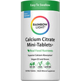 Rainbow Light Calcium Citrate Mini-Tablets, 120 count. Multi-mineral supplement. Easy to swallow, new and improved formula!