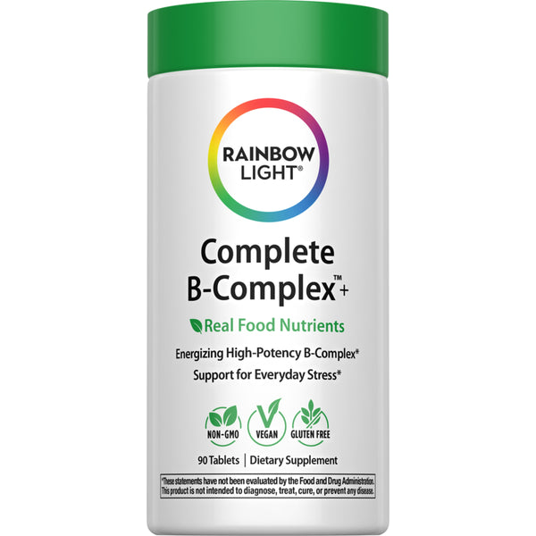 Complete B-Complex + Real Food Nutrients, 90 Vegan Caplets