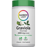 Rainbow Light Graviola 2000 mg Full Spectrum Fruit & Leaf Blend, Non-GMO, Gluten Free, 60 Capsules.