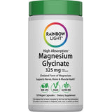 Magnesium Glycinate 325 mg per 3 capsules, in 120 Vegan Capsules, Non-GMO, Vegan, and Gluten Free.