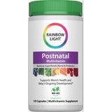 Rainbow Light Postnatal Multivitamin with 120 capsules, featuring Rainbow Superfoods Blend and Probiotics, NON-GMO, Vegetarian.