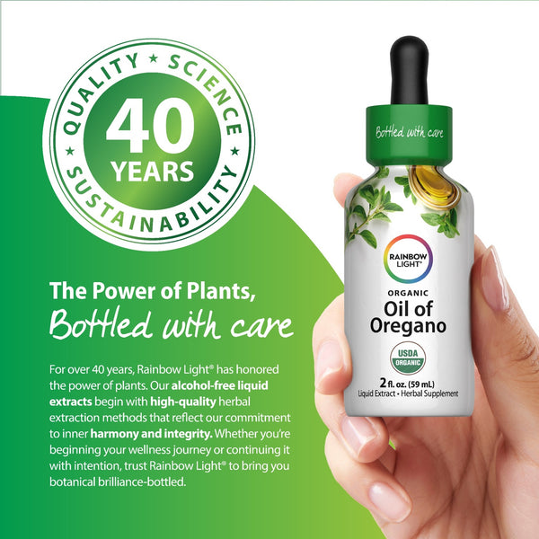 Oil of Oregano (Organic), 2 fl oz (59 mL) Dropper Bottle