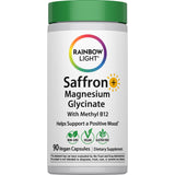 RAINBOW LIGHT Saffron Magnesium Glycinate with Methyl B12, 90 vegan capsules bottle.