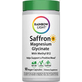 Saffron Magnesium Glycinate with Methyl B12, 90 vegan capsules dietary supplement.