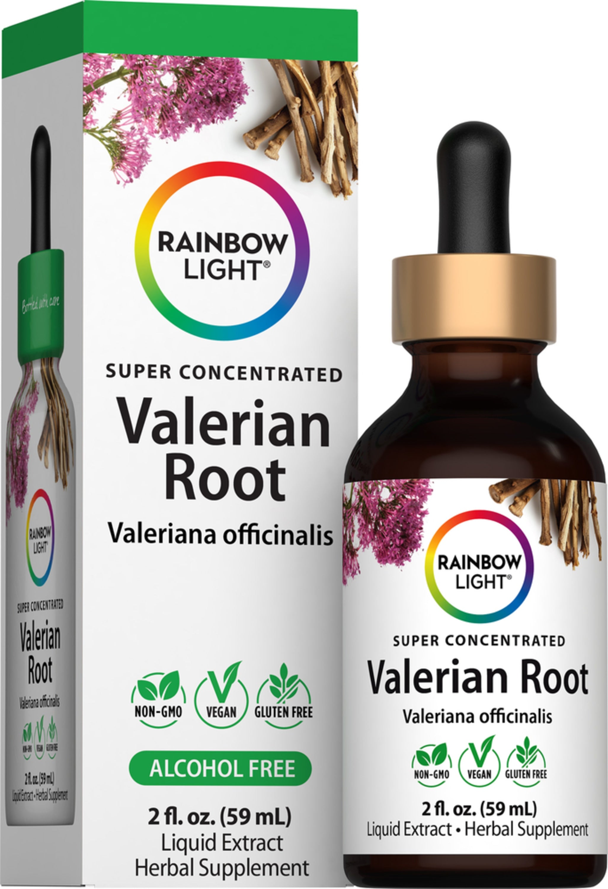 Valerian Root Liquid Herbal Extract Alcohol Free, 2 fl oz (59 mL) Liqu