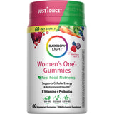 Women's One+ Gummies in mixed berry flavor. Contains 60 vegetarian gummies, providing a 60-day supply.