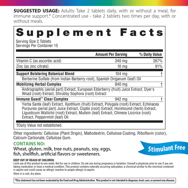 Contra-ataque, 30 Comprimidos Veganos