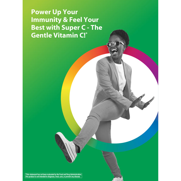 Super C 1,000 mg + Real Food Nutrients, 60 Vegan Caplets