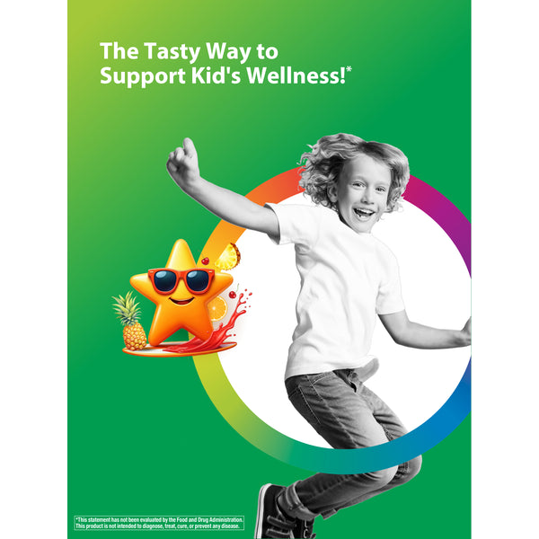 Kid’s One Multi + Real Food Nutrients Fruit Punch, 120 Chewable Vegan Tablets