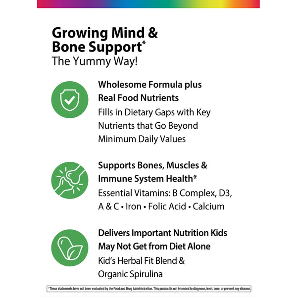 Kid’s One Multi + Real Food Nutrients Fruit Punch, 90 Chewable Vegan Tablets
