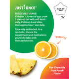 Kid’s One Multi + Real Food Nutrients Fruit Punch, 90 Chewable Vegan Tablets
