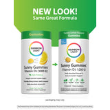 Sunny Gummies Vitamin D3 1,000 IU, 50 Vegetarian Gummies New Look