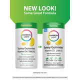Sunny Gummies Vitamin D3 1,000 IU, 100 Vegetarian Gummies