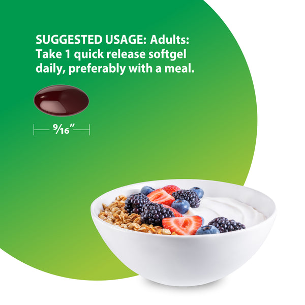 Triple Strength Astaxanthin from Micoalgae 12 mg, 60 Quick Release Softgels