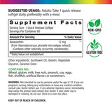 Triple Strength Astaxanthin from Micoalgae 12 mg, 60 Quick Release Softgels