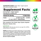 L-Methylfolate 5-MTHF 15 mg, 60 Vegan Capsules