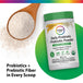 Rainbow Light Daily Probiotic + Prebiotic Powder with 20 Billion CFU, 4.76 oz, offering 30 servings.