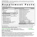 Supplement Facts panel for Organic Daily Probiotic 20 Billion + Pre Powder, 4.76 oz.