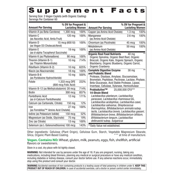 Prenatal Multi Mini's + Real Food Nutrients, 180 Mini Tablets