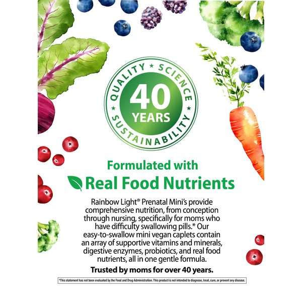 Prenatal Multi Mini's + Real Food Nutrients, 180 Mini Tablets