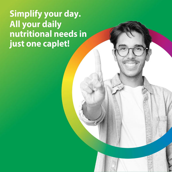 Men's One + Real Food Nutrients, 30 Vegetarian Caplets