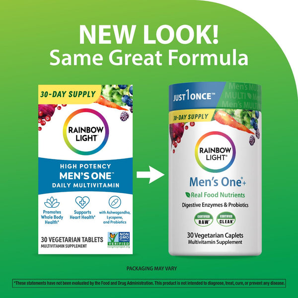 Men's One + Real Food Nutrients, 30 Vegetarian Caplets