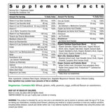 Supplement Facts panel for Men's One 50+ Multi 150 Tablets.