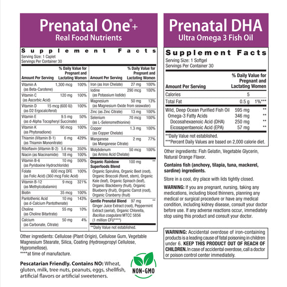 Prenatal Daily Duo Multivitamin & DHA, 2 Bottles