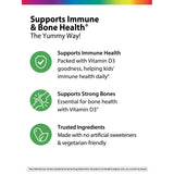 Kids Sunny Gummies Vitamin D3 1000 IU, 60 Vegetarian Gummies Benefits