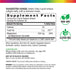 Supplement Facts panel detailing Magnesium Glycinate 250 mg in 60 softgels.