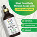 Product highlights graphic stating Essentials for Daily Support, Convenient Liquid, Odorless and Unflavored.