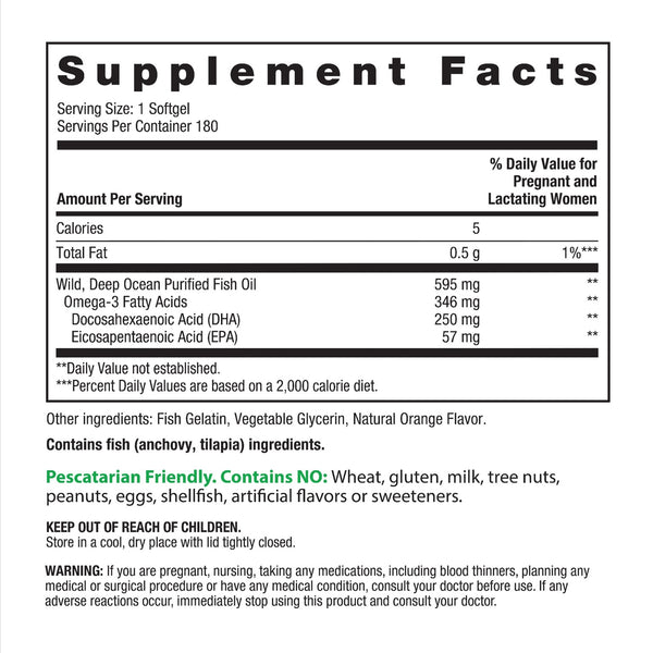 Prenatal DHA Ultra Omega-3 Fish Oil, 180 Softgels