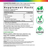 Magnesium Glycinate Gummy 60 Count supplement facts panel shown.