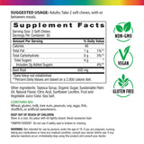 Supplement Facts panel displayed for Beet Root 60 Soft Chews.