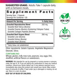 Supplement Facts panel for RL Beef Organs For Women 120 Capsules, with Non-GMO and Gluten Free badges.