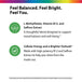 Product highlights graphic stating L-Methylfolate, B12, Saffron Extract for mood balance/well-being, Cellular Energy/Brighter Outlook from B12/Saffron.