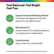 Product highlights graphic stating Supports Mood* (Magnesium, B12, Saffron), Vitamin B12 (Methylcobalamin), Vegan, Gluten Free, Non-GMO Formula