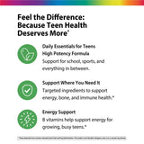 Active Health Teen with DermaComplex + Real Food Nutrients, 45 Vegan Caplets