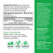 Supplement Facts panel detailing L-Methylfolate 15 mg in a 2 oz liquid form.